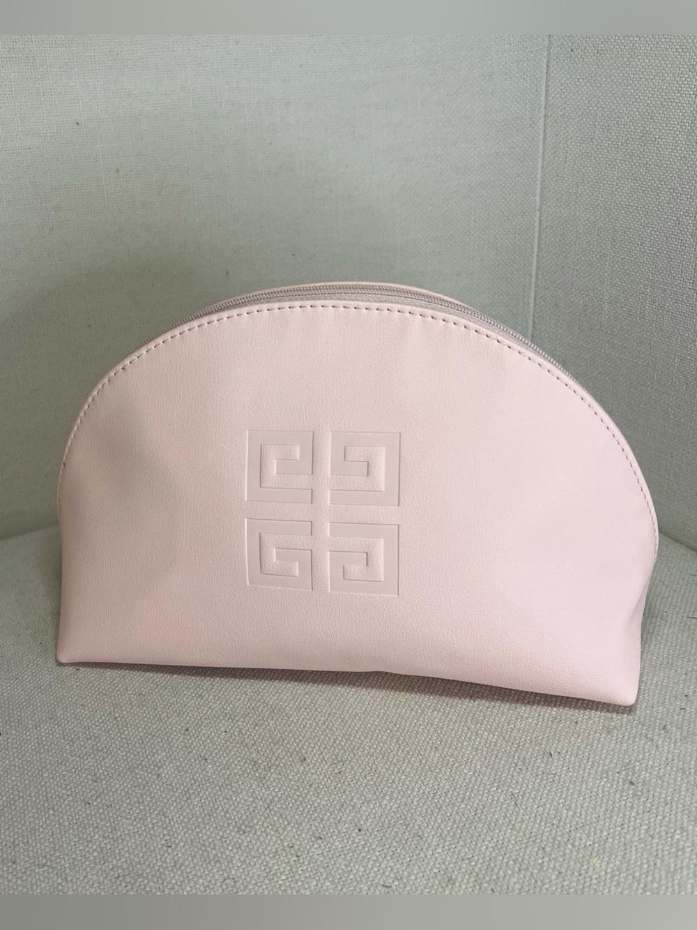 Givenchy Light Pink Embossed Logo Cosmetic Case